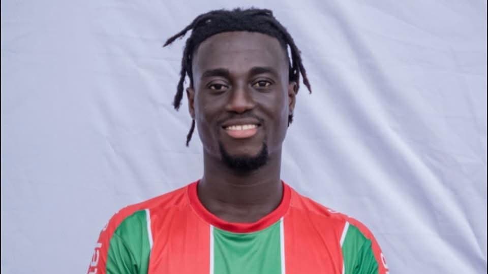 Samuel Atta Mensah in a club kit